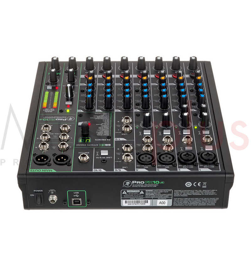 Mackie Profx V Usb Analog Mixing Console Channels Effects