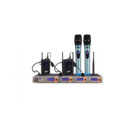 BNK - BK5555HL, 4-Channel Wireless Microphone System (2 Hands and 2 Headsets)