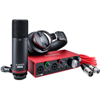 Focusrite - Scarlett 3 Studio, 3rd Gen - Scarlett 2i2 Audio Interface Pack + Studio Mic + Headset + Software