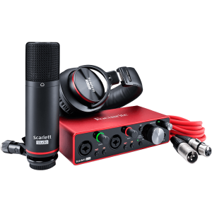 Focusrite - Scarlett3 Studio, Pack Scarlett 2i2  G3+ Micro + Casque
