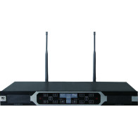 ITC - T-521UP, kit de microphone sans fil avec récepteur FM tactile (1 à main, 1 lavalier)