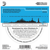 D'Addario - EJ11, Light 80/20 Cordes Acoustiques en Bronze  12-53