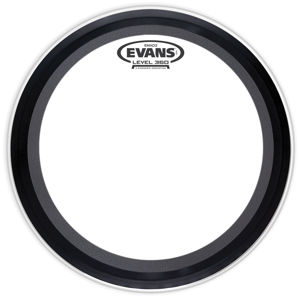 Evans - BD20EMAD2, Peau de frappe de grosse caisse EMAD2 transparente, 20” Evans - BD20EMAD2, Peau de frappe de grosse caisse EMAD2 transparente, 20”