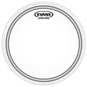 Evans - B13EC2S, Peau de frappe de tom EC2 semi-transparente, 13"