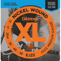 D'Addario - EJ22 Jazz Medium Gauge 13-17-26w-36-46-56