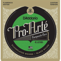 D'Addario - ProArte EJ25B, Cordes en nylon composite noir pour guitare flamenco