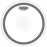Evans - B14EC1RD, Peau de frappe de caisse claire EC1 semi-transparente, 14"