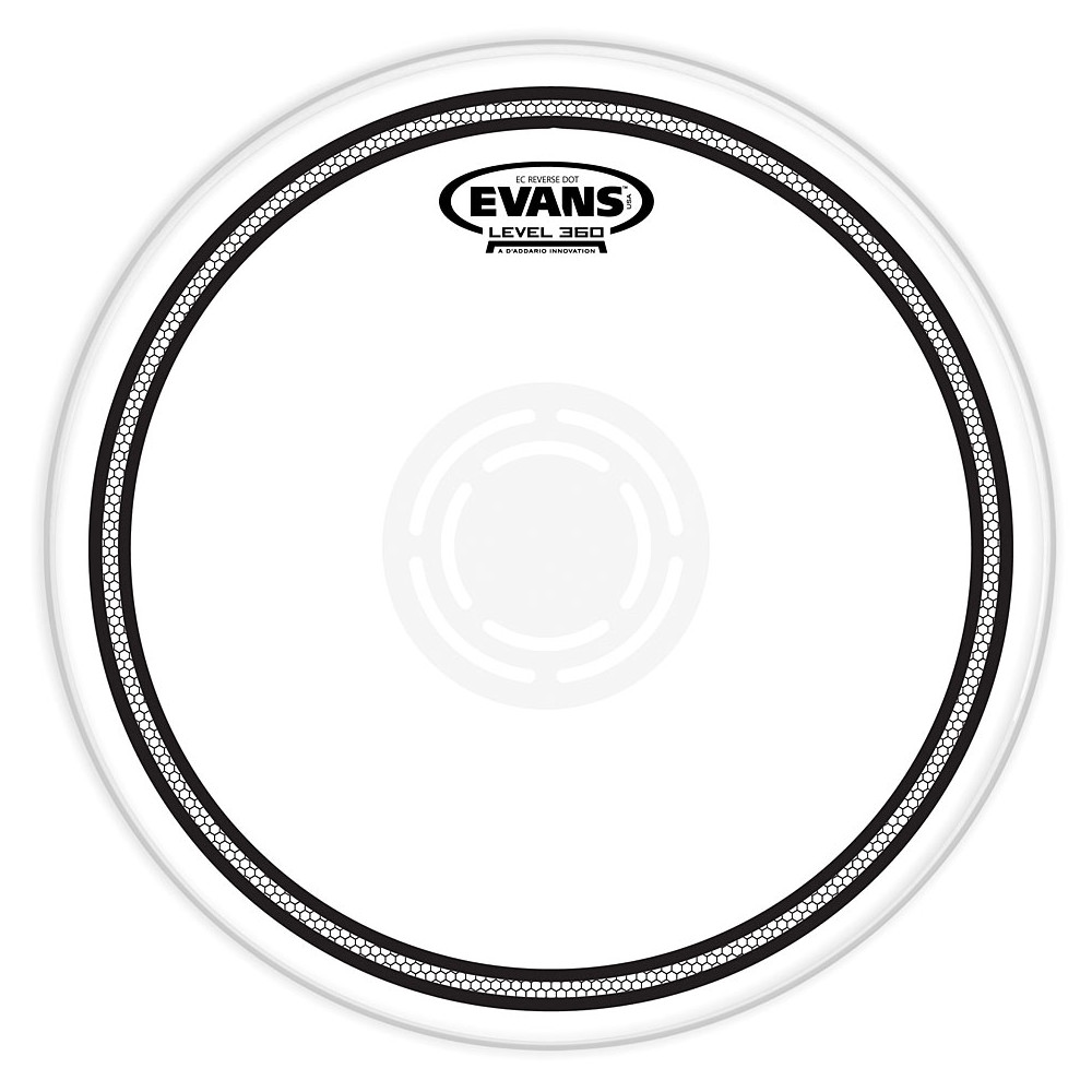 Evans - B14EC1RD, Peau de frappe de caisse claire EC1 semi-transparente, 14"