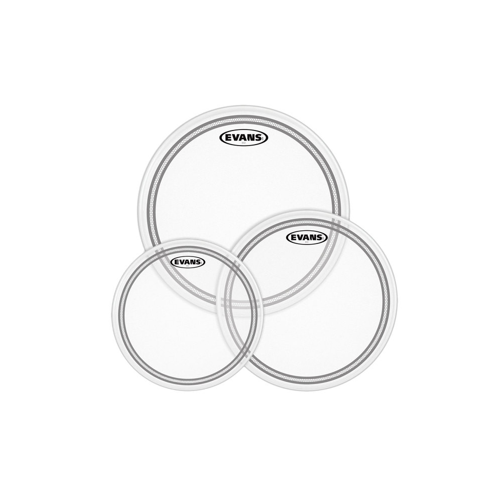 Evans - ETP-EC2SCTD-S, Pack de Peaux EC2 Standard semi-transparentes, 12", 13", 14" Evans - ETP-EC2SCTD-S, Pack de Peaux EC2 Standard semi-transparentes, 12", 13", 14"