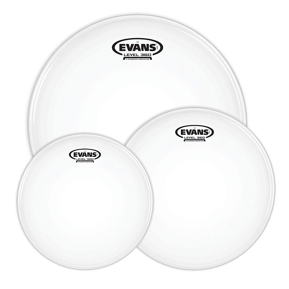 Evans, ETP-G2CTD-R, Pack de Peaux G2 Rock sablées, 10", 12", 16"