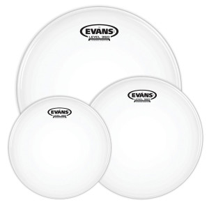 Evans, ETP-G2CTD-R, Pack de Peaux G2 Rock sablées, 10", 12", 16"