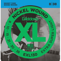 D'Addario - EXL130, Cordes Guitare électrique Extra Super Light 08-38