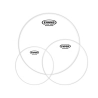 Evans - ETP-G1CLR-R, Pack de Peaux G1 Rock transparentes 10" 12" 16"
