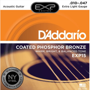 D'Addario - EXP15, Cordes Guitare Acoustique  Extra Light 10-47