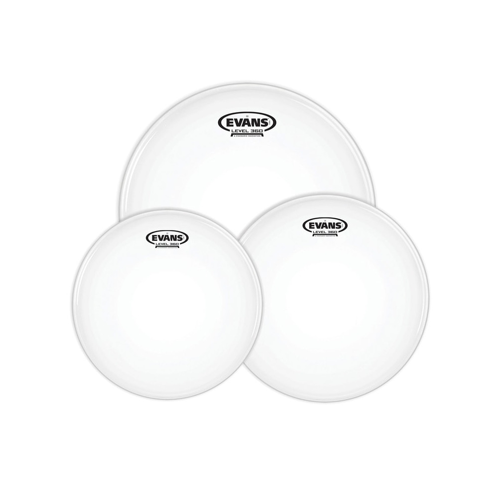 Evans - ETP-G1CTD-F, Pack de Peaux de toms G1 Fusion sablées, 10", 12", 14" Evans - ETP-G1CTD-F, Pack de Peaux de toms G1 Fusion sablées, 10", 12", 14"