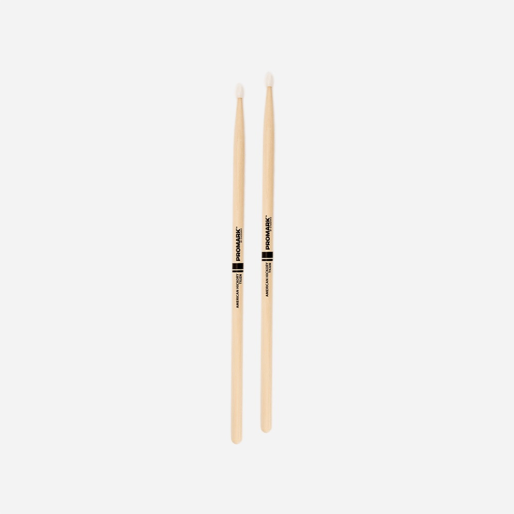 PROMARK - TXJZN , Baguettes Batterie "Classic Jazz" en Hickory Olive en Nylon 7A PROMARK - TXJZN , Baguettes Batterie "Classic Jazz" en Hickory Olive en Nylon 7A