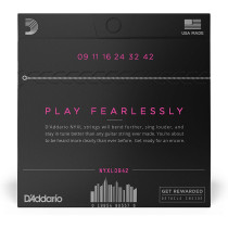 D'Addario - NYXL0942, Cordes Guitare électrique  Super Light, 09-42