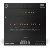 D'Addario - NYXL1046, Cordes Guitare électrique Regular Light, 10-46
