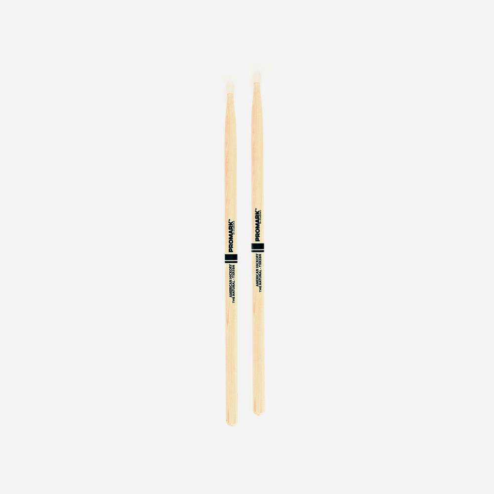 PROMARK - TXR5BN ,  Baguettes Batterie "Classic 5B Natural" en Hickory Olive en Nylon