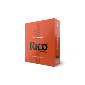 Rico - RCA1025, Pack de 10 anches de clarinette Si♭, Force 2.5