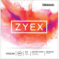 D'Addario - DZ310-A , Jeu de corde Violon Zyex 4/4, Medium