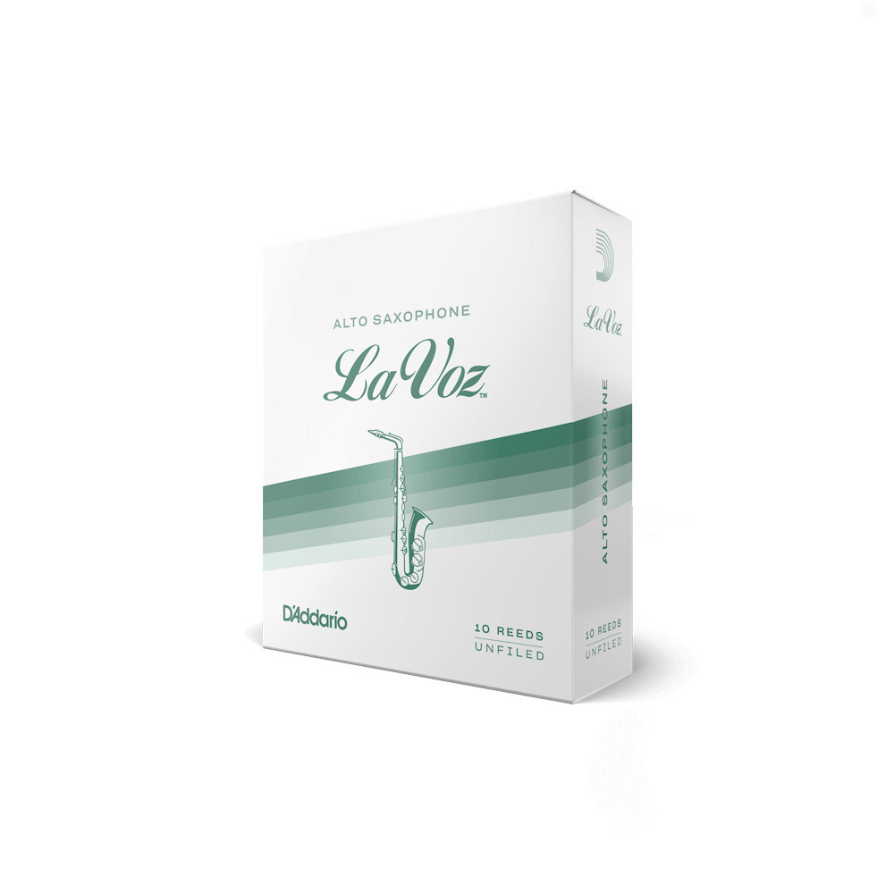 La Voz - RJC10MD, Pack de 10 anches de saxophone alto, Medium La Voz - RJC10MD, Pack de 10 anches de saxophone alto, Medium