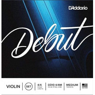 D'Addario - D310, Debut Violin String Set, 4/4 Scale, Medium Tension