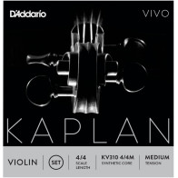 D'Addario - KV310, Kaplan Vivo Violin String Set, 4/4 Scale, Medium Tension