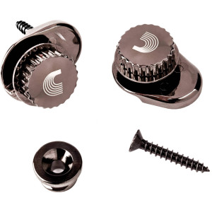 D'Addario - PW-SLS-01, Strap Lock Système de blocage de courroies universel, Noir