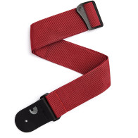 D'Addario- PWS101, Courroie de guitare Powred,  Rouge