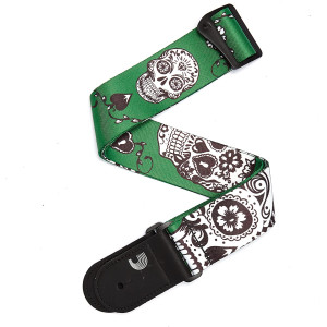 D'Addario - P20W1411,  Sangle pour guitare en polyster 2" Vert