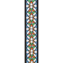 D'Addario - 50E02, Sangle de guitare en polyester, Stained Glass