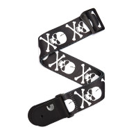 D'Addario - 50H01,  Courroie de guitare en polyester, Skull and Cross Bone