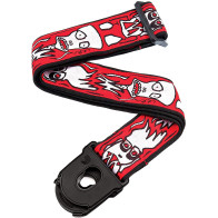 D'Addario - 50PLJS02,  Joe  Satriani Planet Lock Strap, Up in Flames