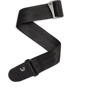 D'Addario - 50SB00,  Courroie de guitare Seatbelt, Noire
