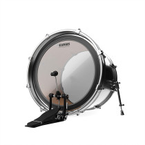 Evans - BD20EMADHW, Peau de frappe de grosse caisse EMAD transparente, 20"