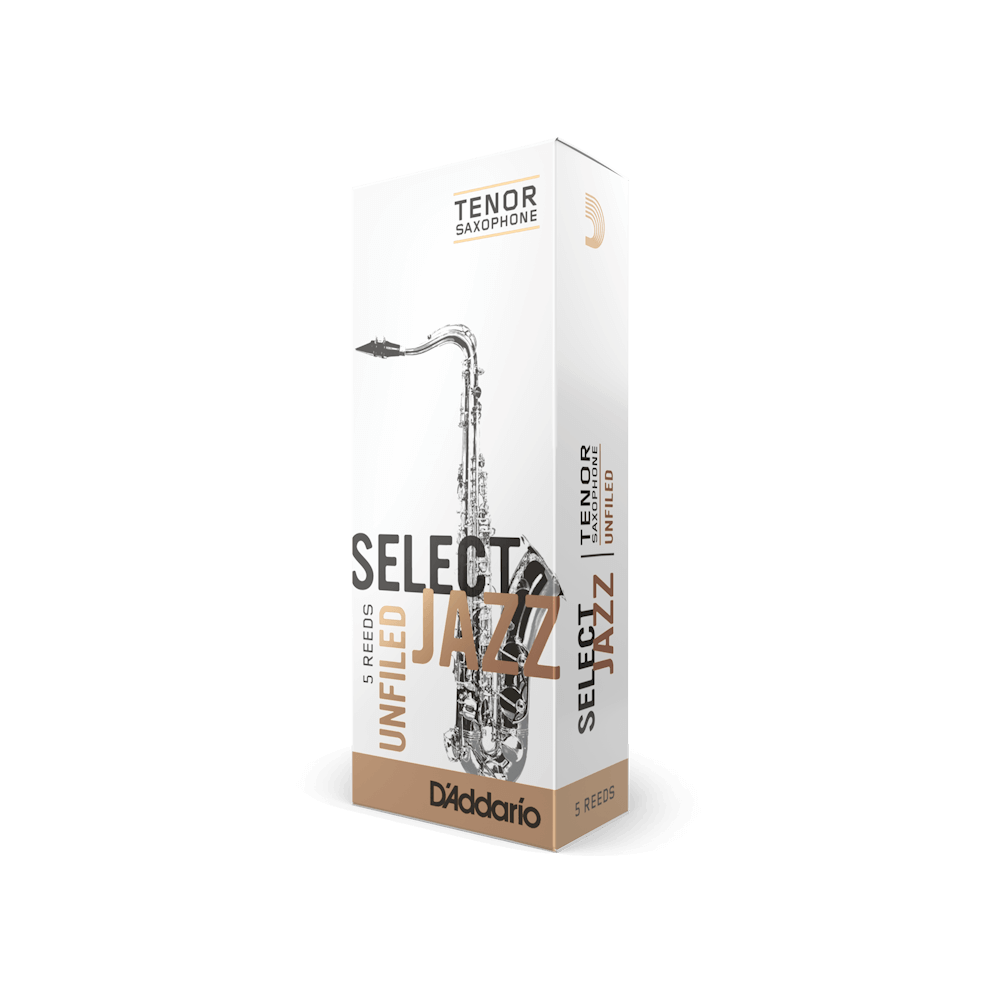 D'Addario Select Jazz - RRS05TSX2H, Pack de 5 anches de saxophone tenor, Force 2 (Hard) D'Addario Select Jazz - RRS05TSX2H, Pack de 5 anches de saxophone tenor, Force 2 (Hard)