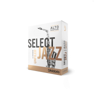 D'Addario - RRS10ASX2M, Select Jazz Unfiled Alto Saxophone 10 Reeds Pack, Force 2 (Medium)