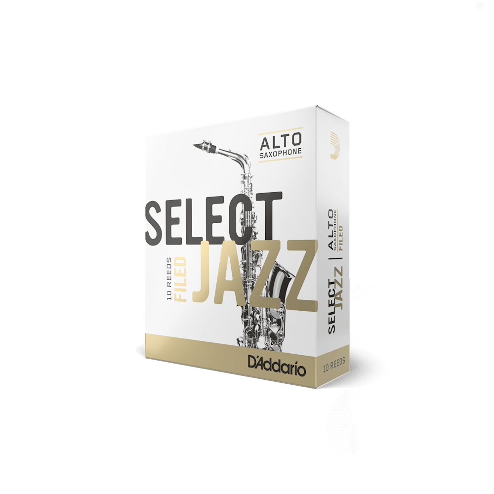 D'Addario - RSF10ASX3M, Pack de 10 anches de saxophone alto Select Jazz filed, Force 3 (Medium) D'Addario - RSF10ASX3M, Pack de 10 anches de saxophone alto Select Jazz filed, Force 3 (Medium)
