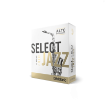 D'Addario - RSF10ASX3S, Pack de 10 anches de saxophone alto Select Jazz  filed, Force 3 (Soft)