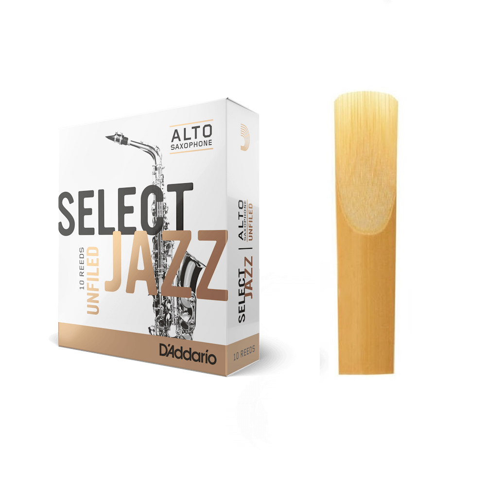 D'Addario - RRS1ASX3S, Anche de saxophone alto Select Jazz unfiled, Force 3 Soft (La pièce) D'Addario - RRS1ASX3S, Anche de saxophone alto Select Jazz unfiled, Force 3 Soft (La pièce)