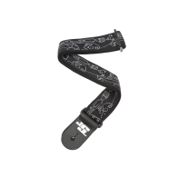 D'addario - 50JS05, Courroie de guitare en nylon Joe Satriani, Silver Sketches