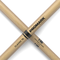 PROMARK - TX7AW, Baguettes Batterie "Classic 7A" en Hickory Olive en Bois