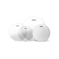 Evans - EPP-G2HDD-R, Pack de Peaux G2 Rock transparentes, 12", 14", 16" + 14" Gratuit