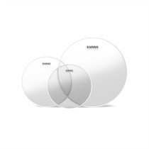 Evans - ETP-G2CLR-F, Pack de Peaux G2 Fusion transparentes, 10" 12" 14"