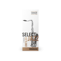 D'Addario - RRS01TSX3M, Anche de saxophone tenor unfiled  Select Jazz , Force 3 Medium (La pièce)