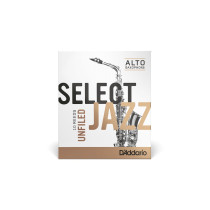 D'Addario  - RRS10ASX2M, Pack de 10 anches de saxophone alto Select Jazz unfiled, Force 2 (Medium)