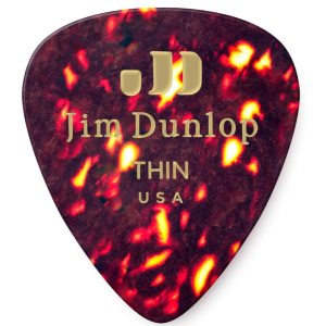 Dunlop - 483P05TH, Guitar pick Genuine Celluloid, Thin