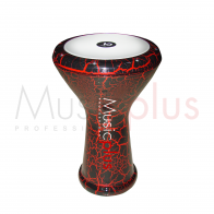 Musicplus - VATAN22RB, Darbouka égyptienne en fonte d'Aluminium, 8 vis 22cm, Cuir noir