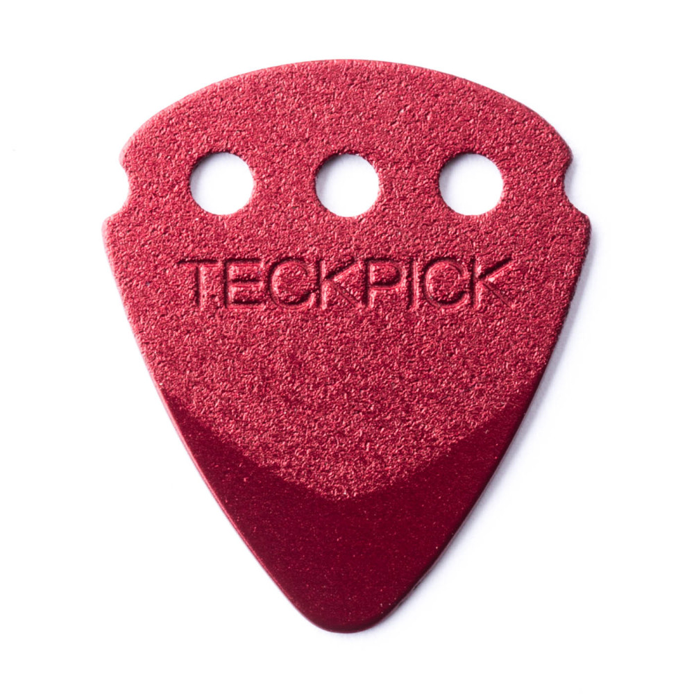 Dunlop - Teckpick 467, Médiator eloxiertes Aluminium, Rouge